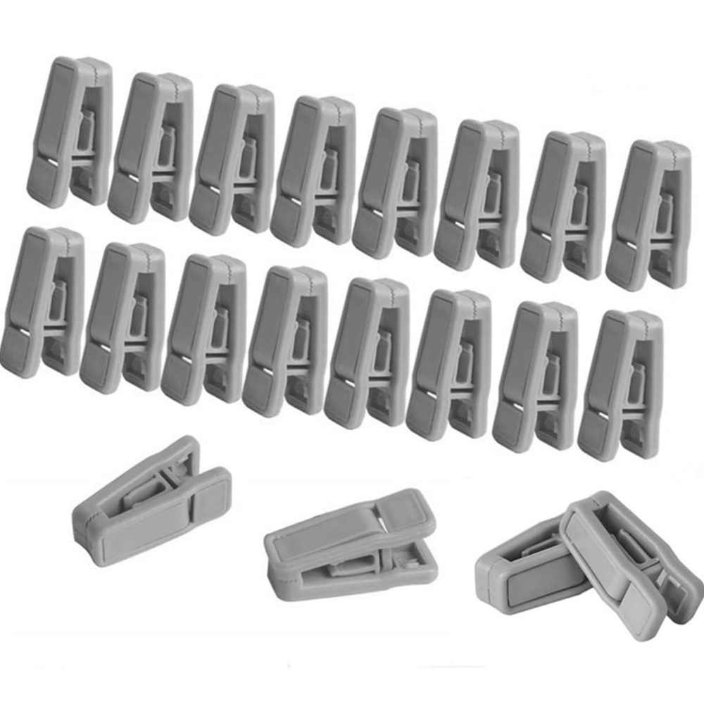 24 Gray Velvet Hanger Pants Skirts Clips